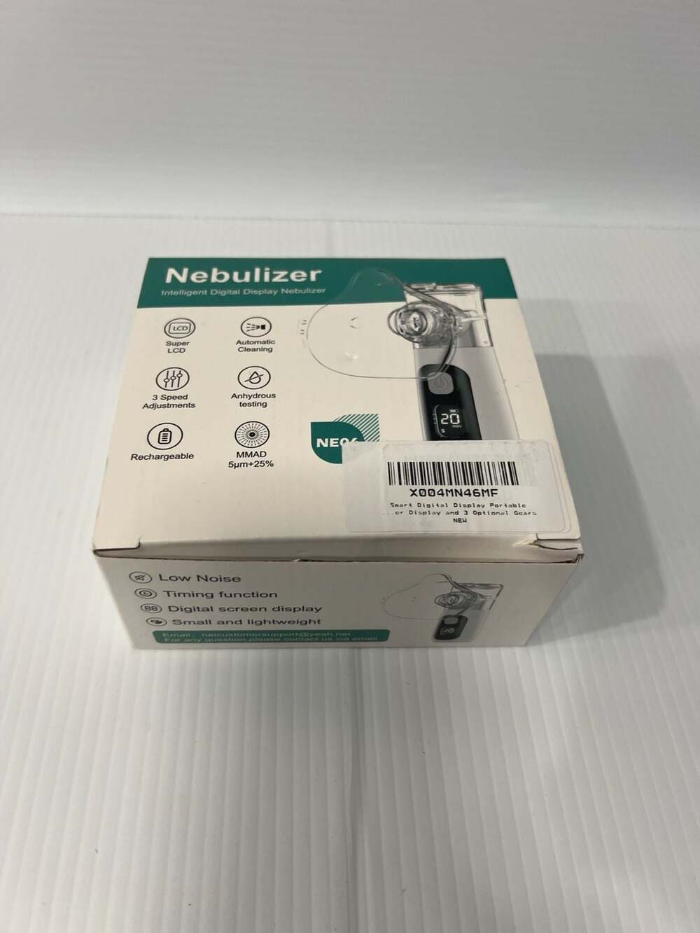 Digital Display Portable Nebulizer with 3 Speed Adjustments